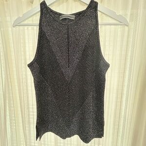 Anthropologie Black Sleeveless Top